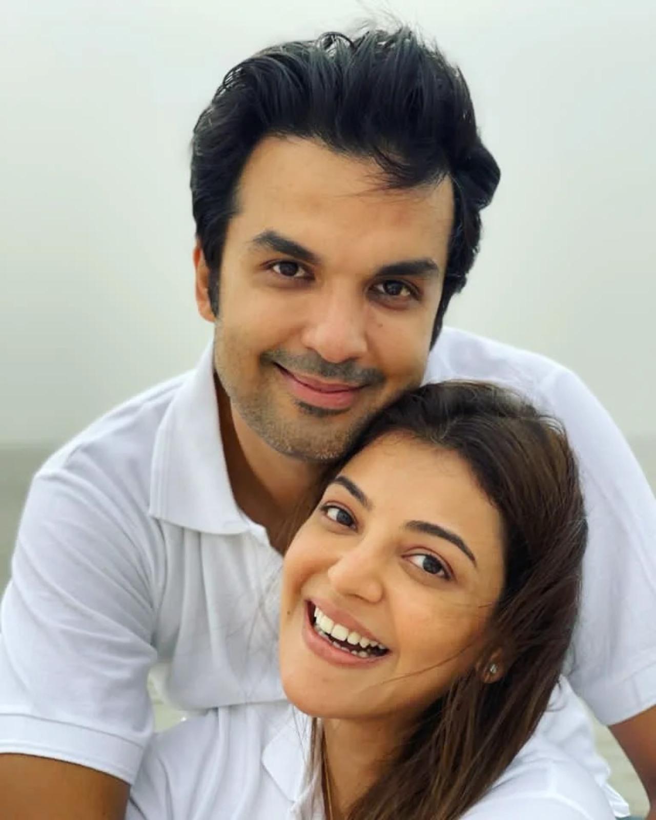 Kajal Aggarwal took to her Instagram handle to share a picture with her husband Gautam and wrote, 