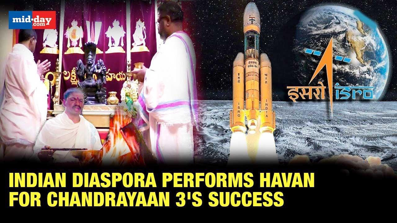 Chandrayaan-3: Indian diaspora performs havan in America ahead of the landing