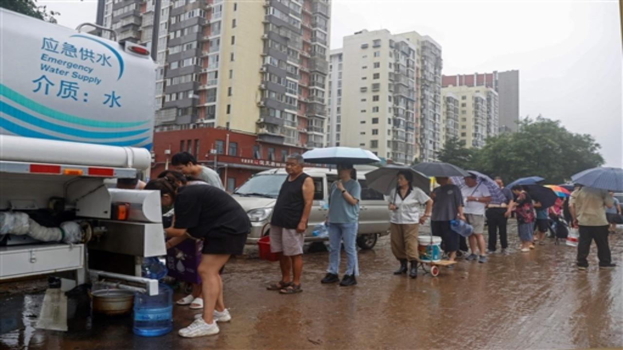 Beijing and the surrounding province of Hebei have been hit by severe flooding, with waters rising to dangerous levels. The rains destroyed roads and knocked out power and even pipes carrying drinking water.