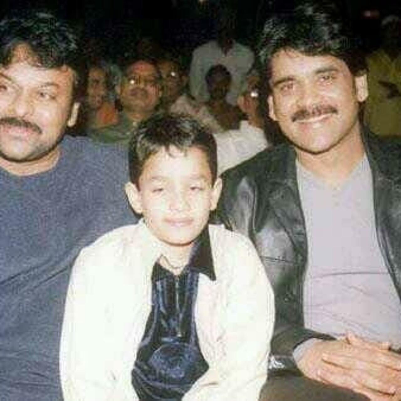 Chiranjeevi shares a friendly bond with other members of the film industry as well. Here he is pictured with Nagarjuna and his younger son Akhil who is now a movie star. Chiranjeevi had shared the picture on Instagram to wish Akhil on his birthday