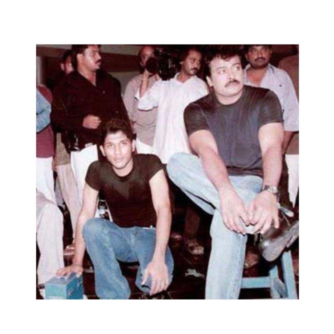 Allu Arjun learning the ropes from his superstar uncle
