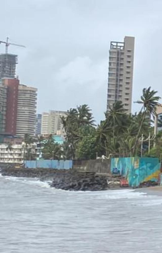 Dadar beach closed during high tide