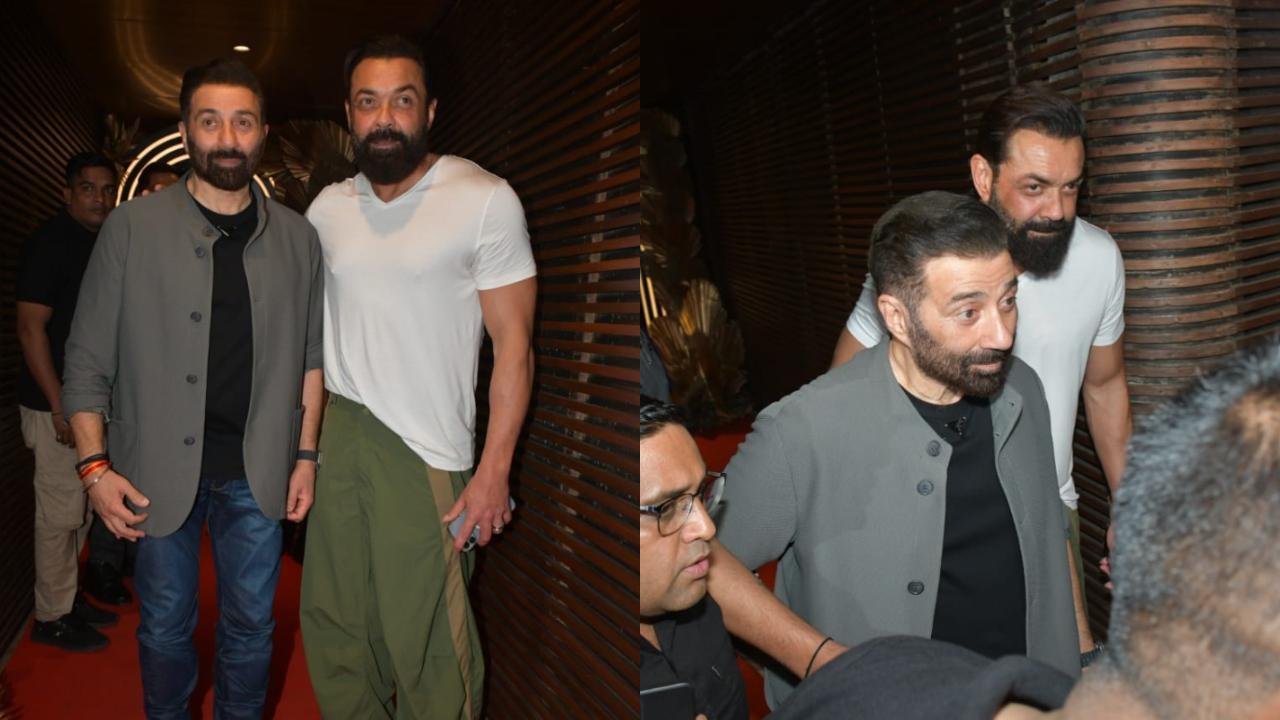 Sunny Deol attends success party of ‘Gadar 2’ with his brother Bobby Deol