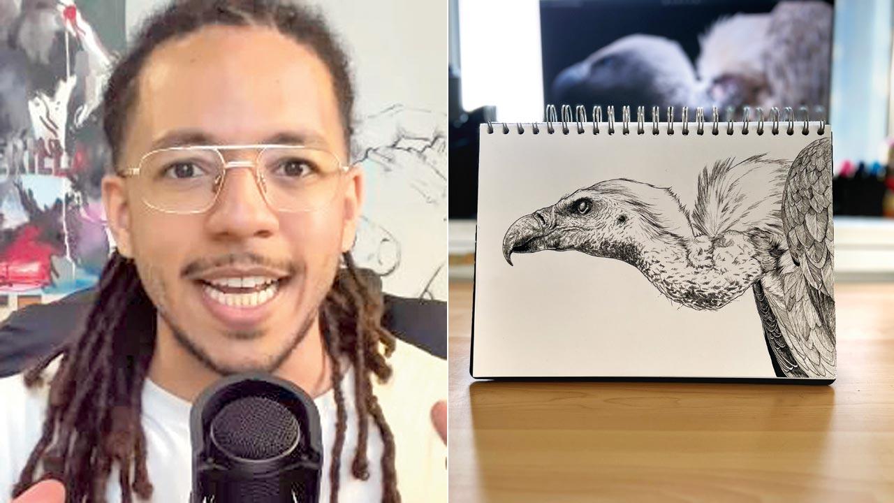Lee Putman; (right) The illustration by Lee Putman. Pics Courtesy/Instagram