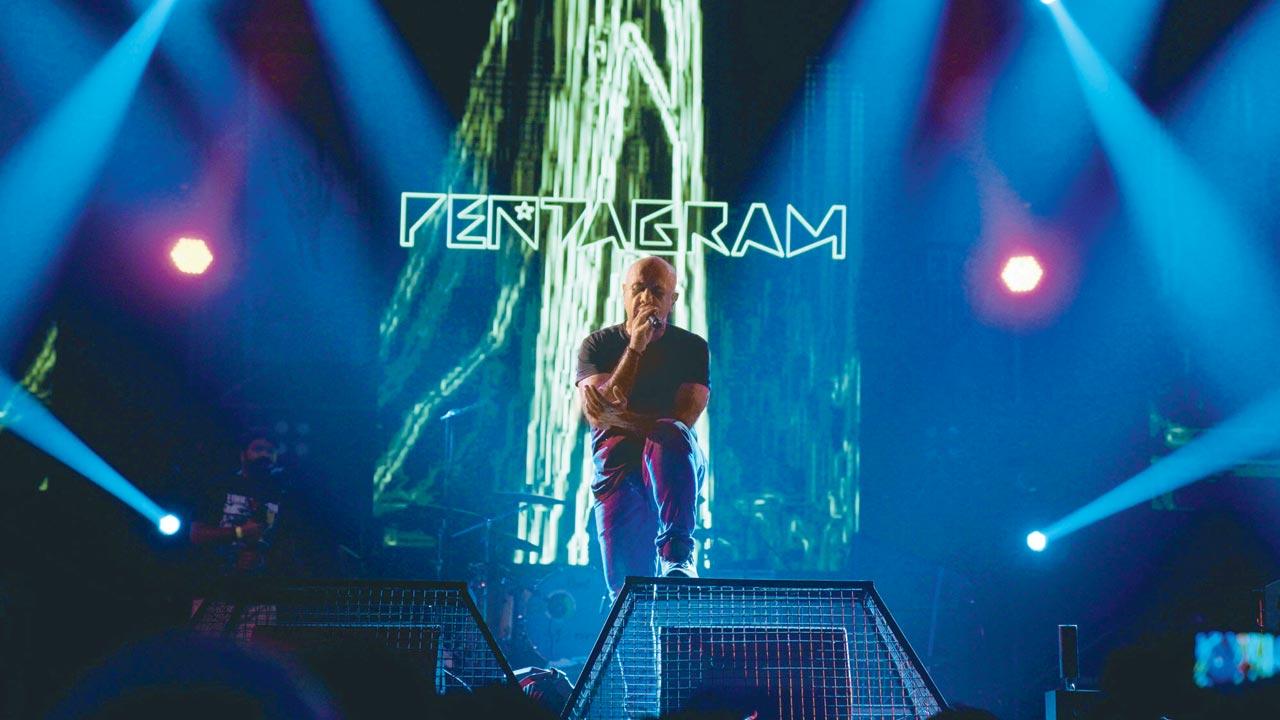 Pentagram’s Vishal Dadlani performs during the 2022 edition