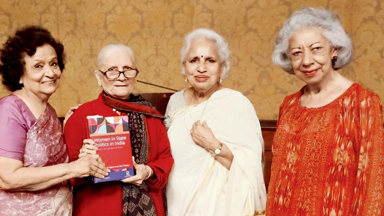 (From left) Usha Thakkar, Pam Rajput, Meenal Kshirsagar and Vispi Balaporia at the talk