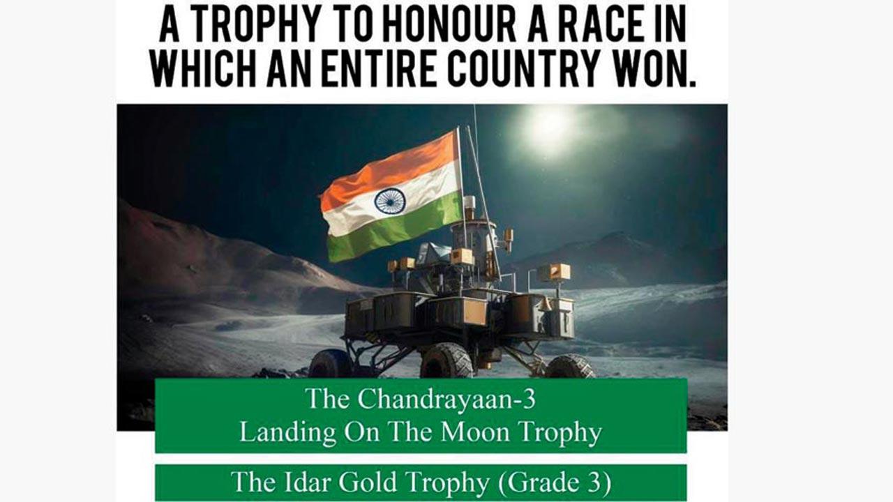 A poster of the Chandrayaan-3 race