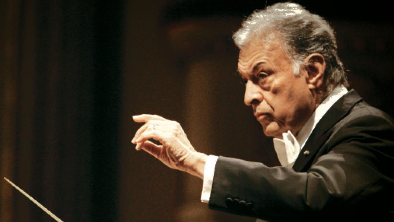 Mehta during a performance. Pics Courtesy/NCPA