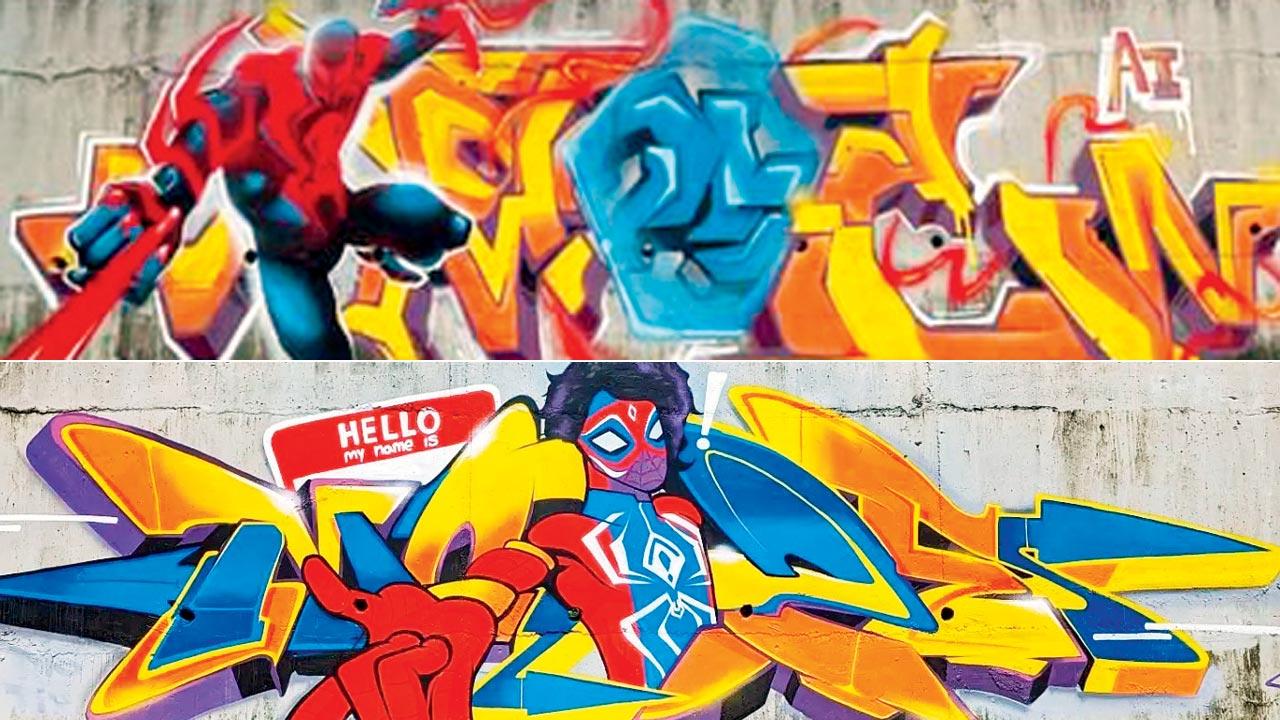 The graffiti artworks at Ulwe