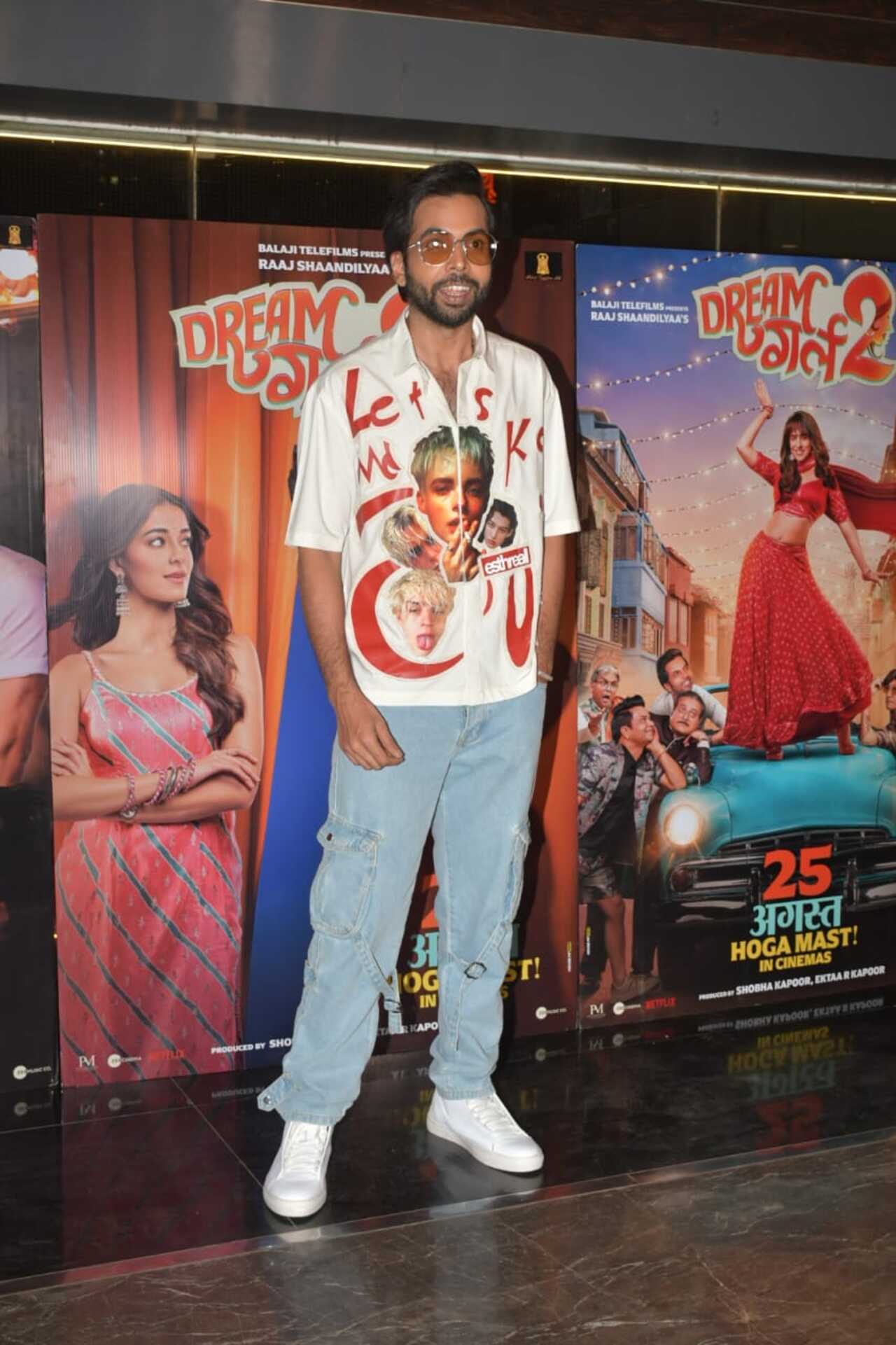 Abhishek Banerjee who plays an integral part in the film dressed up cool for the premiere