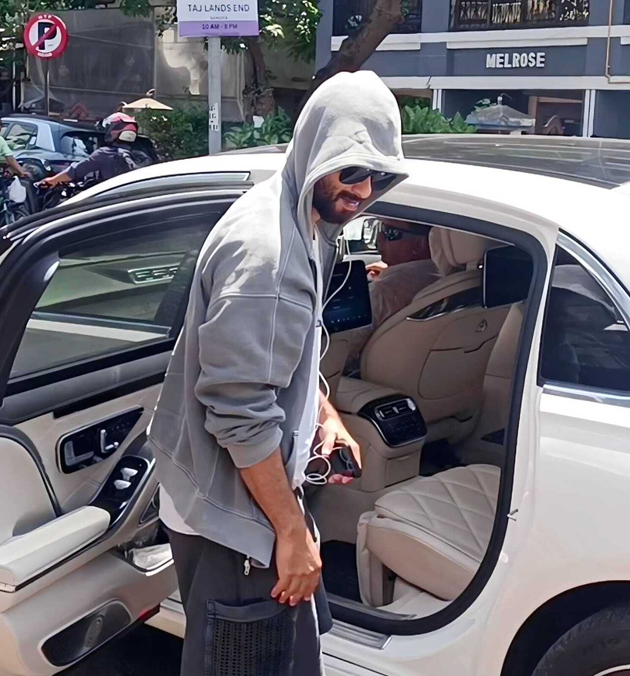 Shahid Kapoor looked handsome in a grey jacket as he was clicked in the city