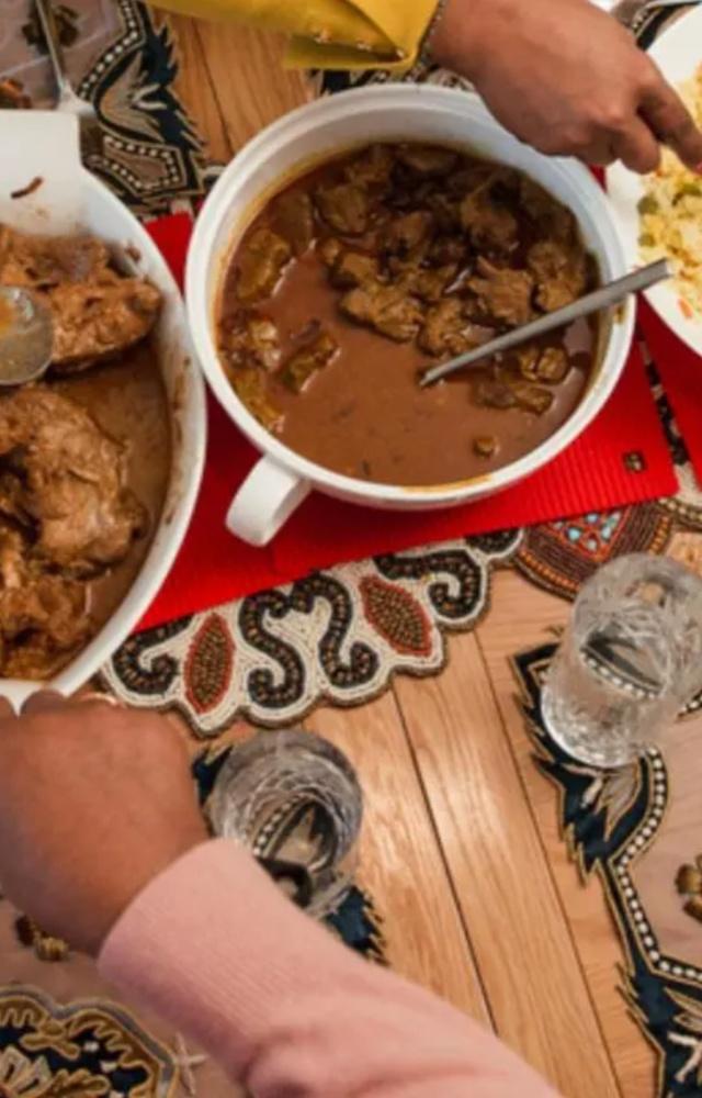 For people who enjoy cooking together, go ahead and cook an elaborate meal that you can all relish together