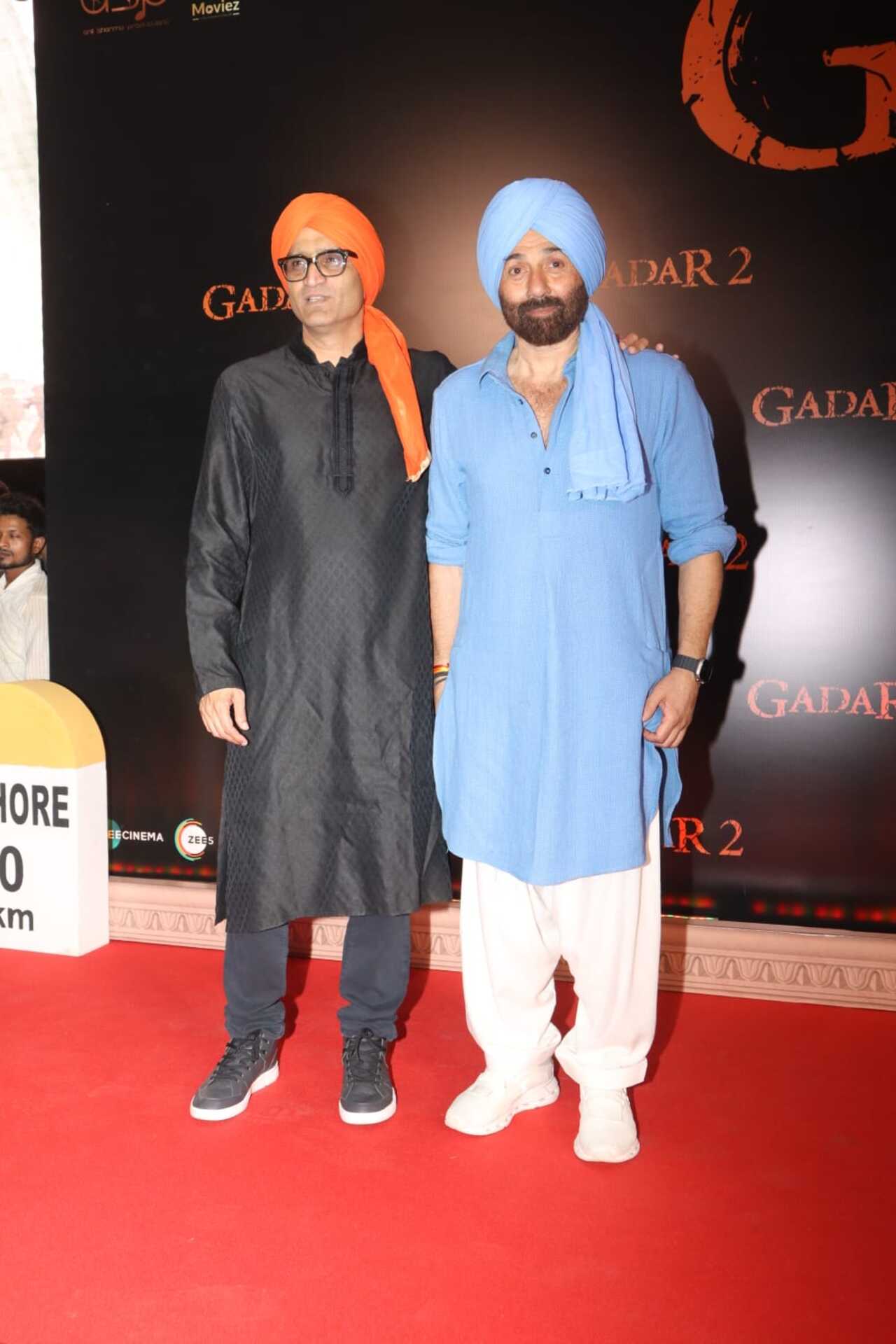 Director Anil Sharma poses with his leading man Sunny Deol