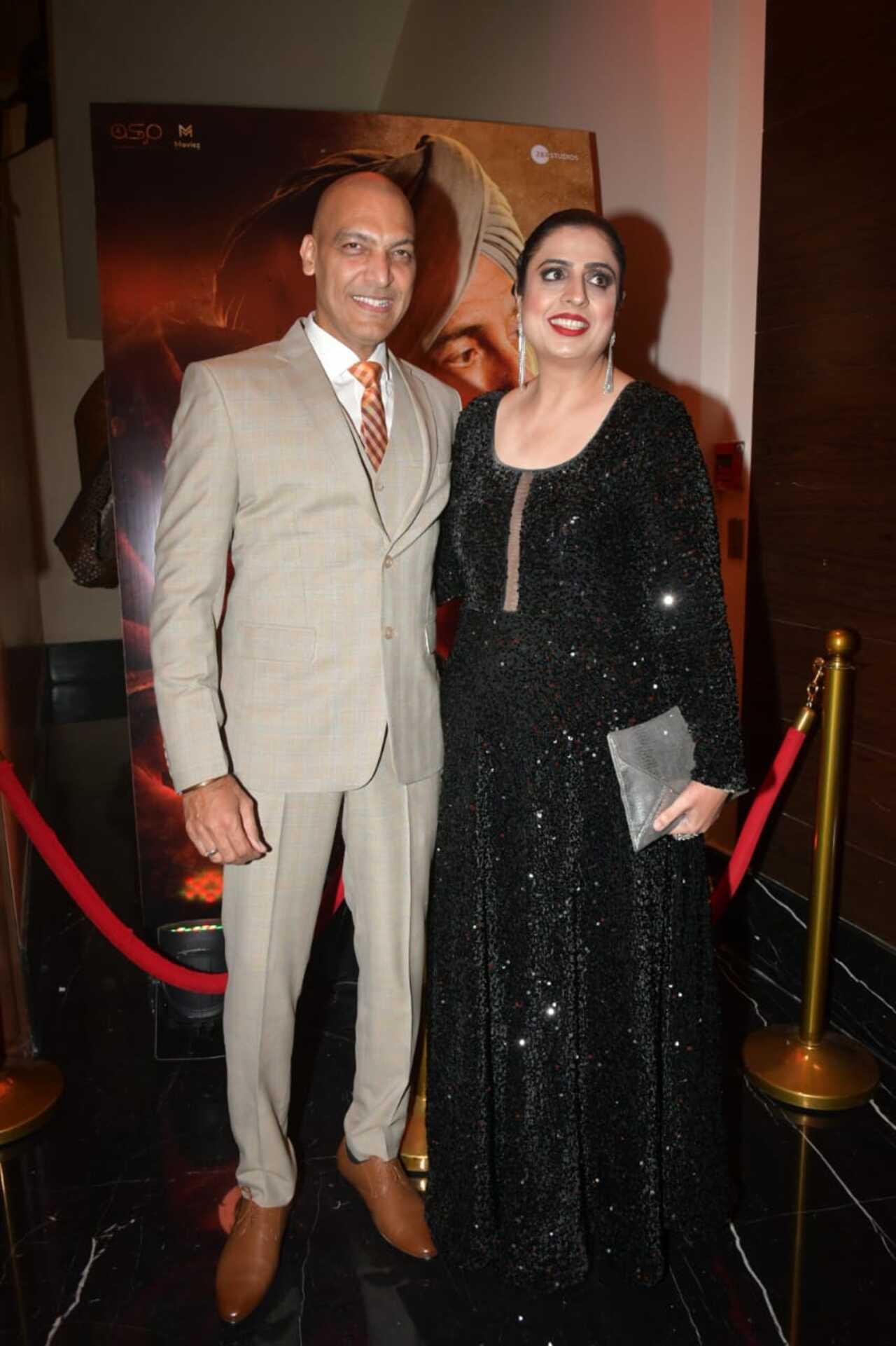 Manish Wadhwa who plays Major General Hamid Iqbal arrived for the party with his partner