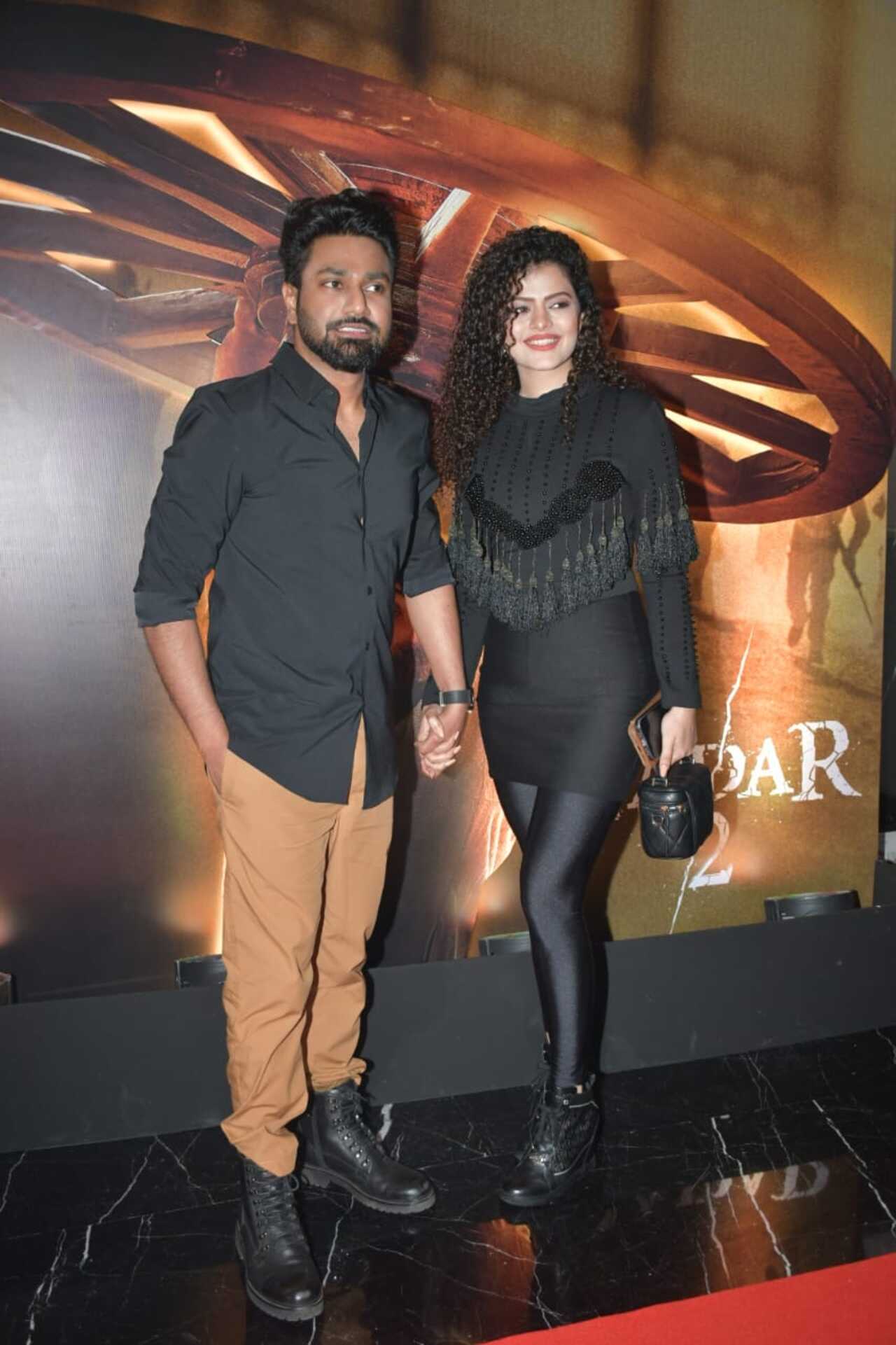 Singer Mithoon who sang several songs in the film was accompanied by his singer-wife Palak Muchhal for the party
