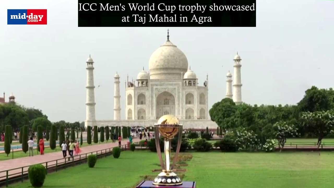 ICC ODI World Cup 2023: ICC World Cup trophy showcased at Taj Mahal in Agra