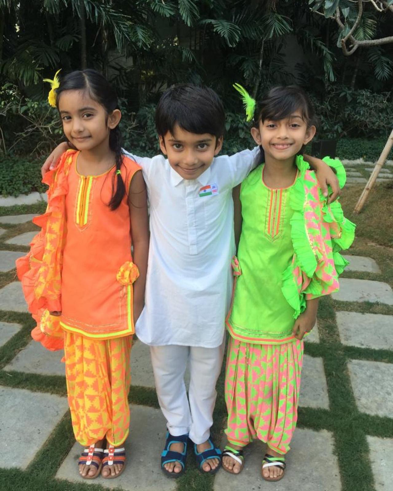 Giving a strong message on unity in diversity, Farah Khan shared a picture of her triplets and wrote, 
