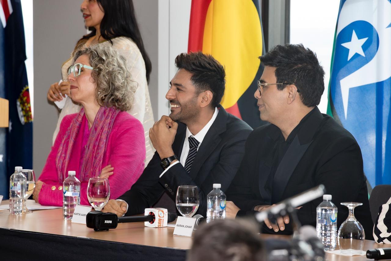 Gracing the inauguration event were the illustrious Karan Johar,  heartthrob Kartik Aaryan, the charismatic Mrunal Thakur, and the dynamic Vijay Varma