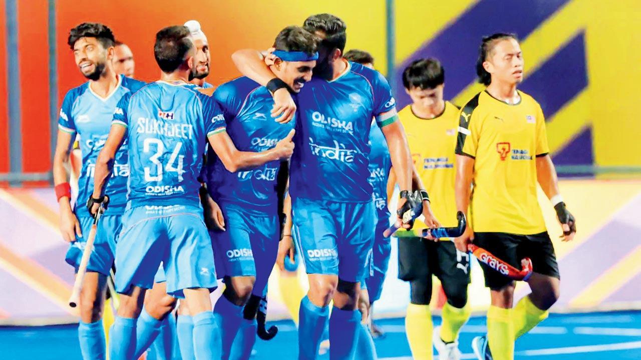 Asian Champions Trophy India trounce Malaysia 50 to go top of points