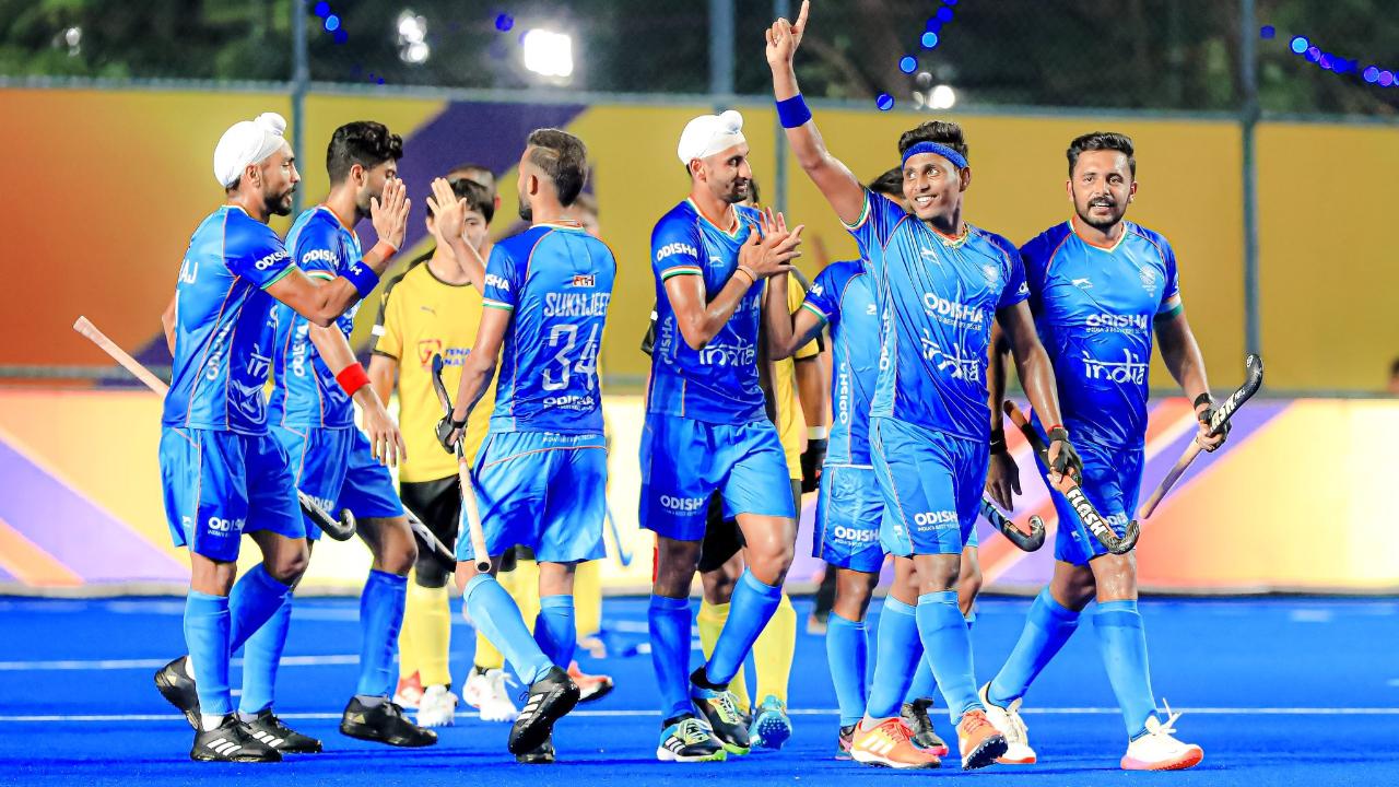 The Indians came up with a series of attacks with Shamsher Singh also making his presence felt in one of the four scoring opportunities that followed. India made the scoreline 4-0 in their favour in the 55th minute when Akashdeep deflected in Mandeep Singh's strike. India earned five penalty corners in the match and converted three out of them.