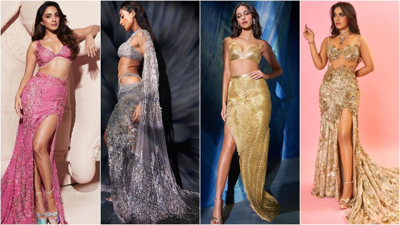 Couture Week uniform: Thigh-high slits and bralettes for Disha, Ananya, Bhumi, Sobhita