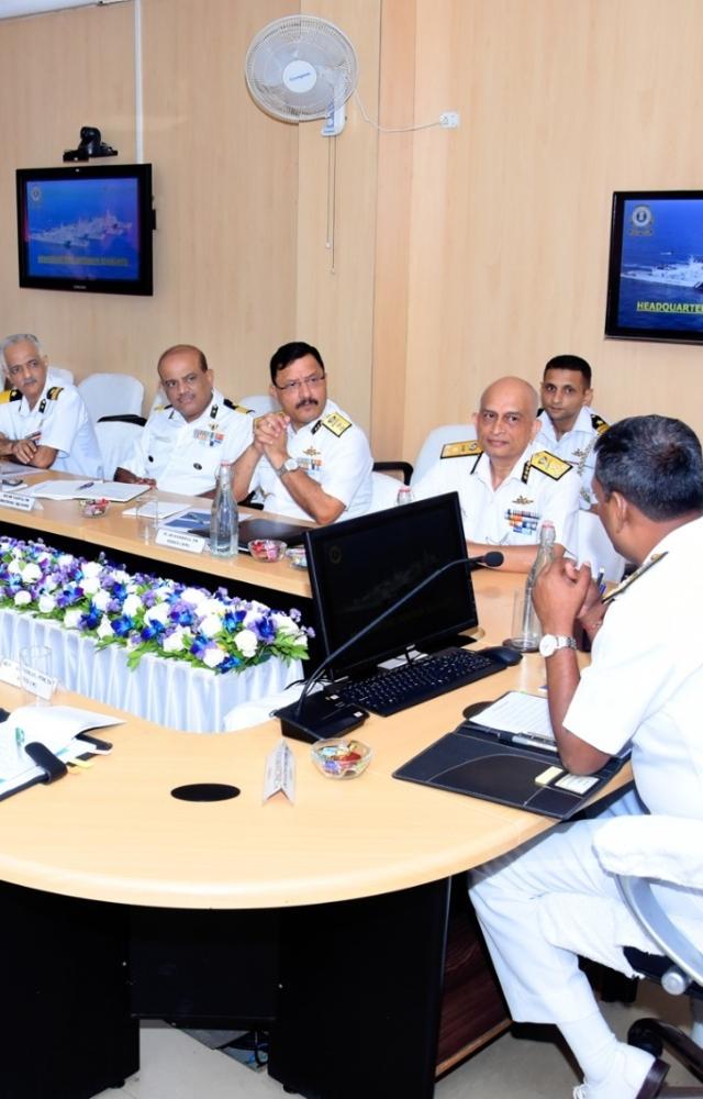 The DG, Indian Coast Guard (DGICG) is on a maiden visit to headquarters, Coast Guard Commander (Western Seaboard) at Mumbai from 17-19 Aug 23