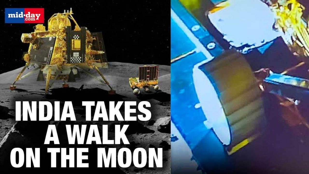 Chandrayaan-3: ‘India takes a walk on the Moon’ Pragyan rover rolls out 