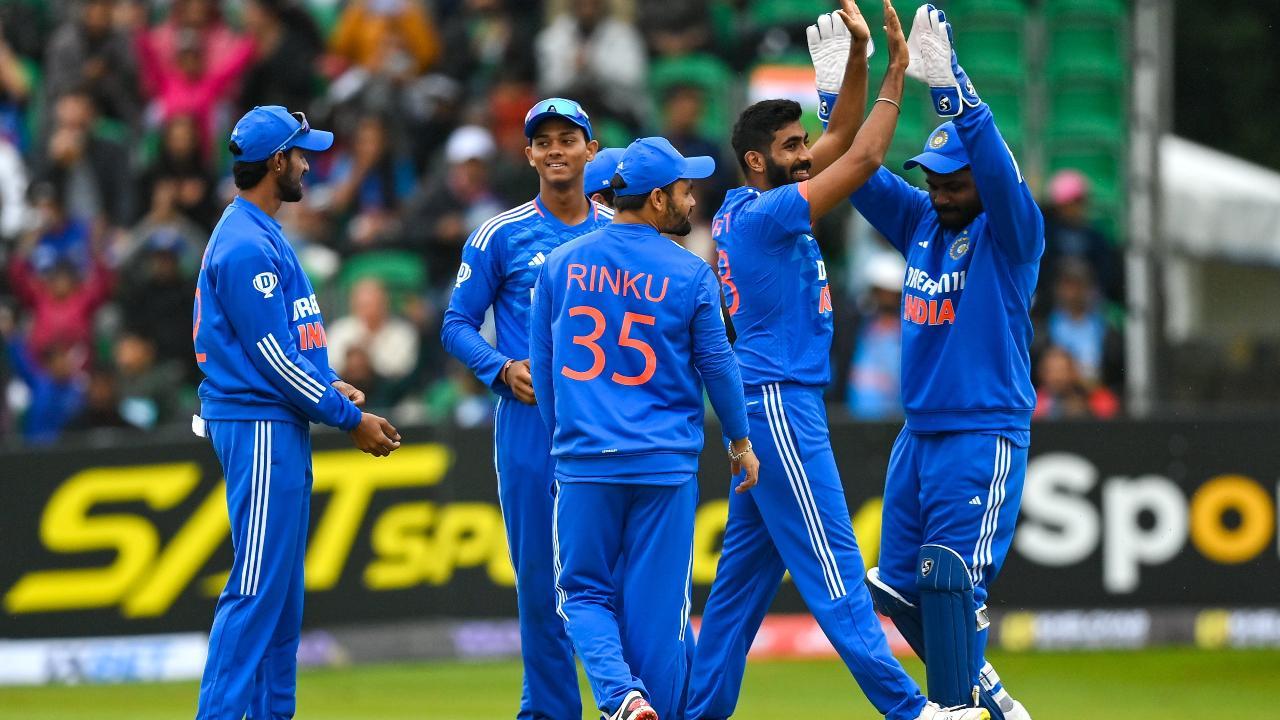 IRE vs IND 1st T20I highlights India win by two runs on DLS after rain halts play