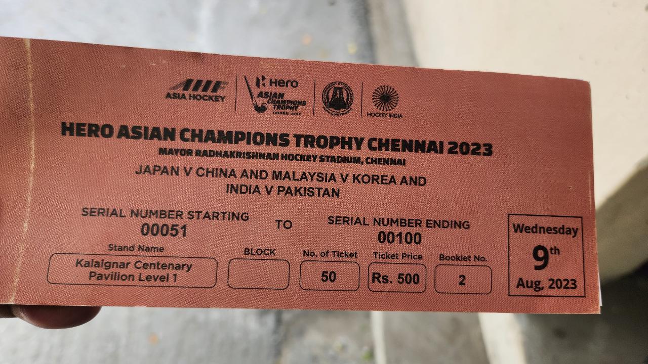 Lukewarm response for India-Pakistan ACT hockey clash in Chennai