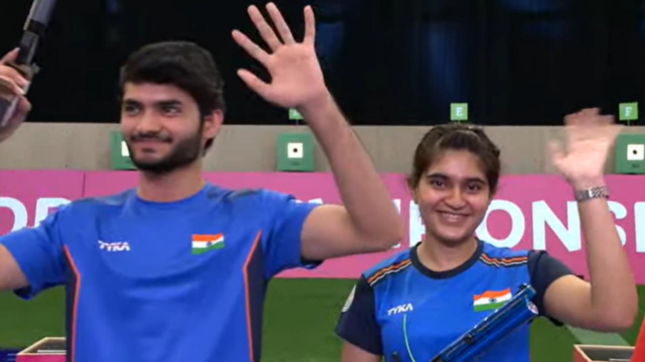 India bags mixed team 10M air pistol gold at ISSF World Championship