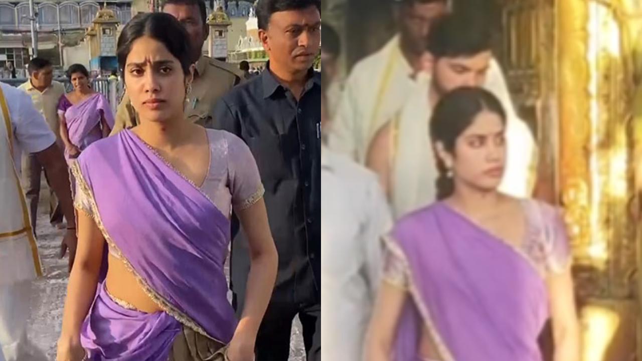 Janhvi Kapoor visits Tirupati temple with rumoured boyfriend Shikhar Pahariya, watch video