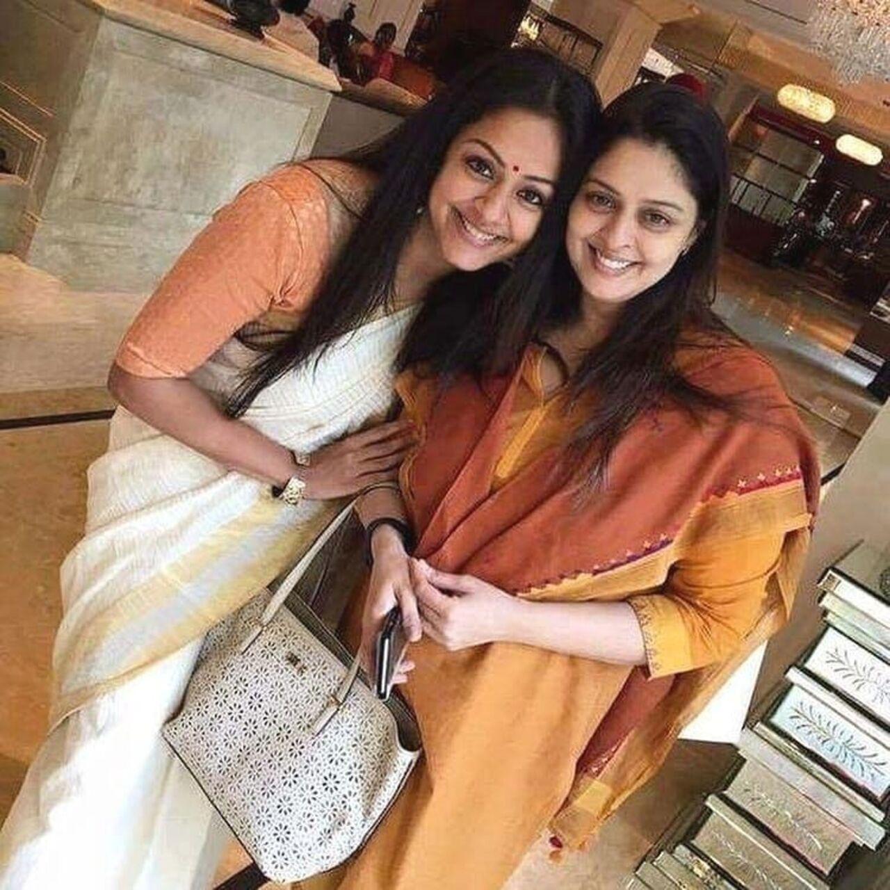 Nagma and Jyotika are both popular actors who have worked extensively in the Tamil film industry. They are half sisters and share the same mother, Seema Sadanah
