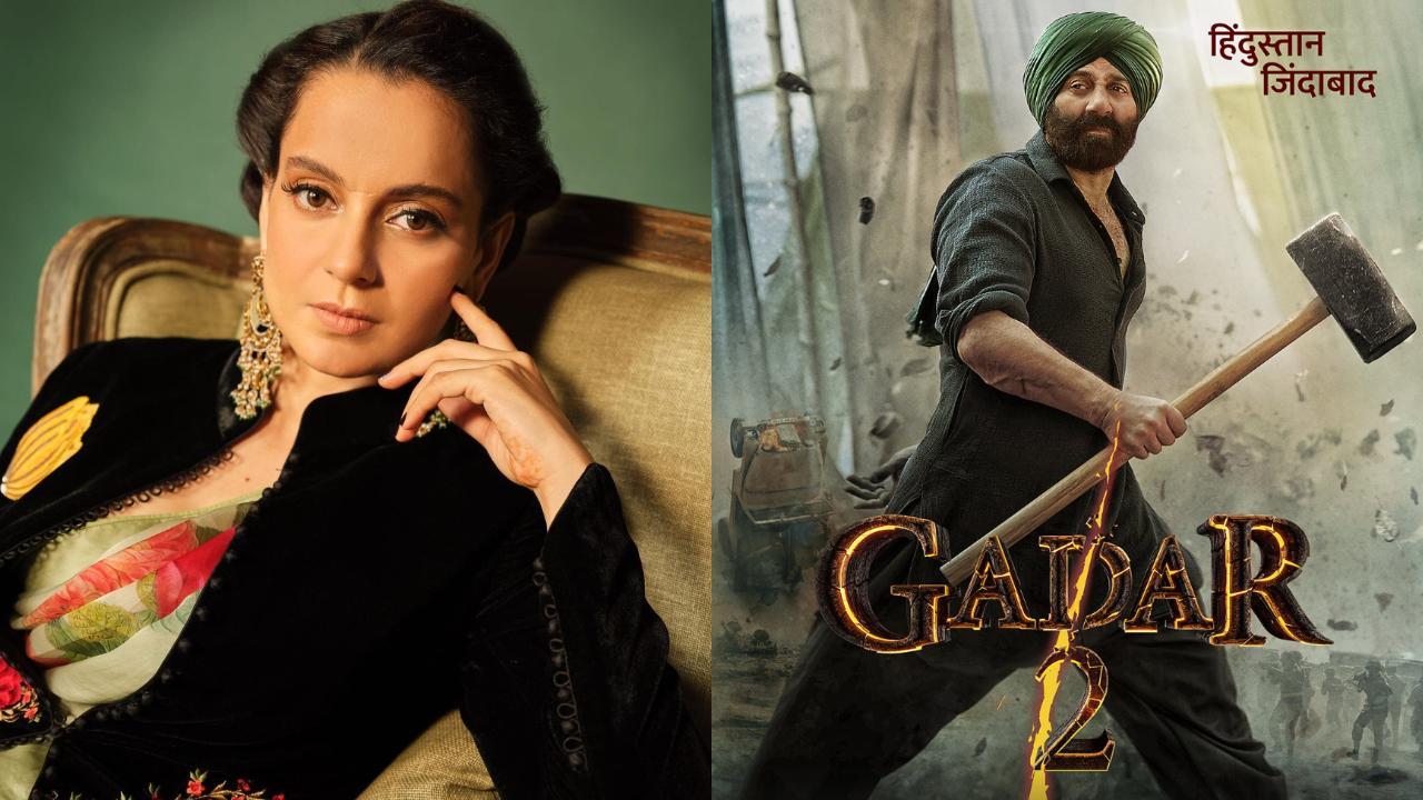 Kangana Ranaut hails Gadar 2 as a blockbuster with 'proper manly hero' and 'massy content
