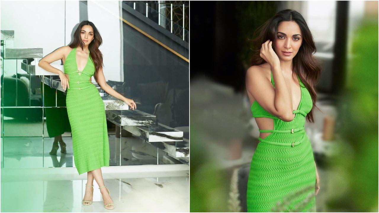 Kiara Advani promoted her recently released film Satyaprem Ki Katha in a refreshing green crochet dress