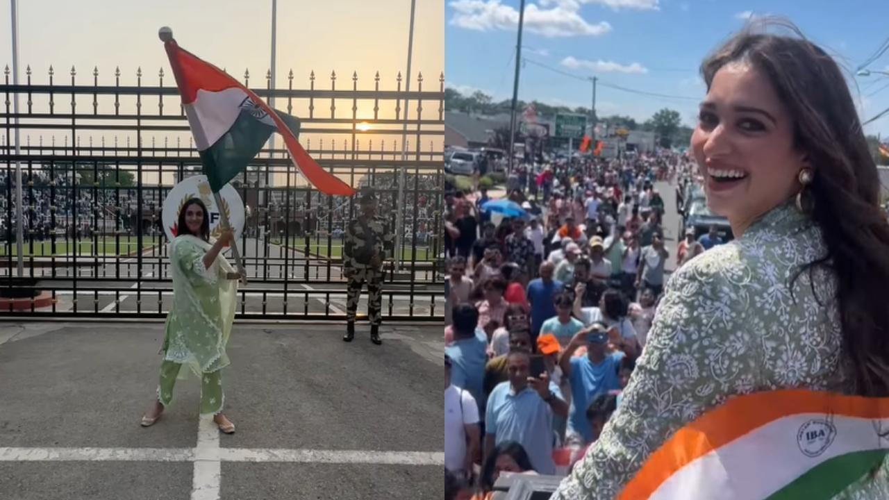 Independence Day 2023: Kiara Advani waves Indian tricolour at Wagah Border; Tamannaah Bhatia at New Jersey's India Day Parade