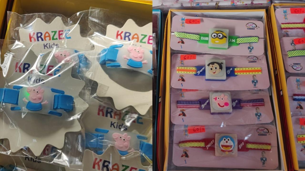 What’s more, the majority of rakhis have fancy LED lights, making it more attractive for the kids. All rakhis for kids range somewhere between Rs 30-50 including the LED light rakhis.