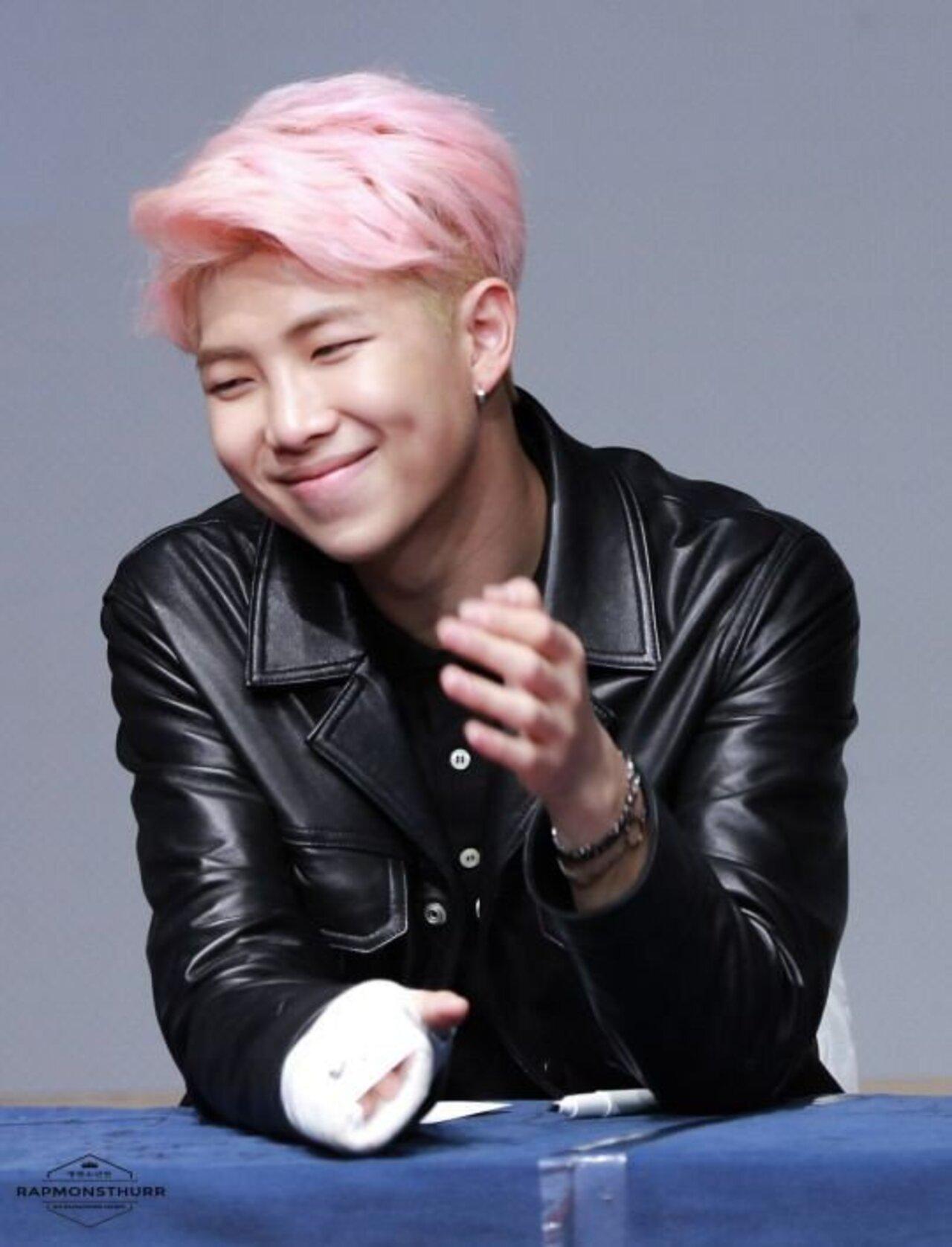 After an unforgettable interview and appearance on a reality show, Namjoon swore he would never dye his pink again