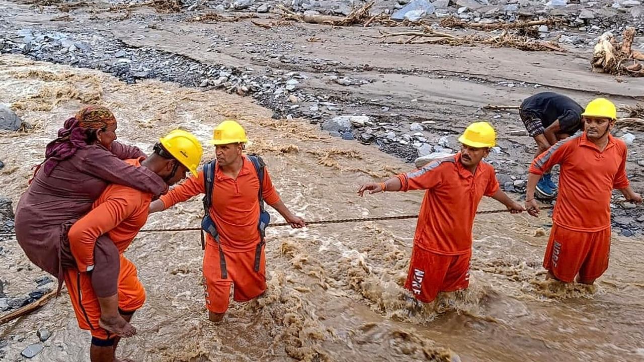 IN PHOTOS: Rescue and relief operations underway after heavy rains in Himachal