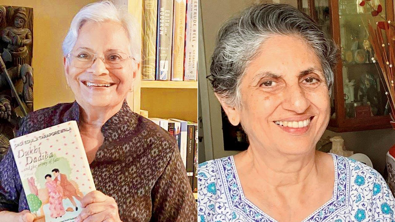 Aban Mukherji and Tulsi Vatsal, the translators of Dukhi Dadiba