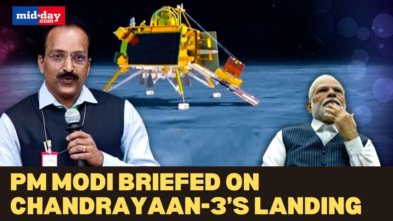 Chandrayaan-3: ISRO Chief S Somanath explains Chandrayaan-3's landing to PM Modi
