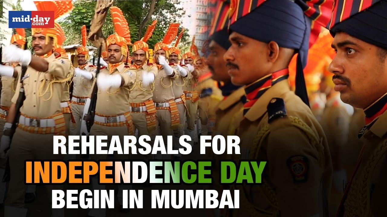 Independence Day 2023: Mumbai police officials rehearse for Independence Day 