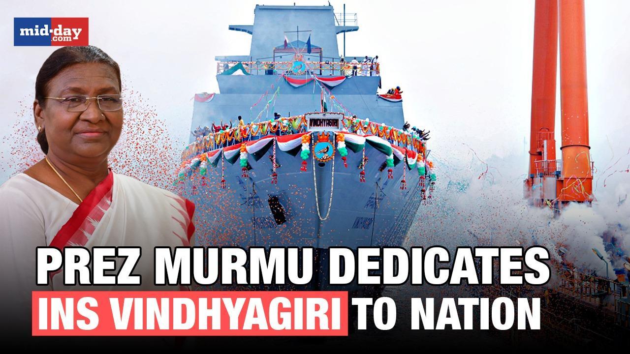 'INS Vindhyagiri': President Droupadi Murmu launches advanced stealth frigate