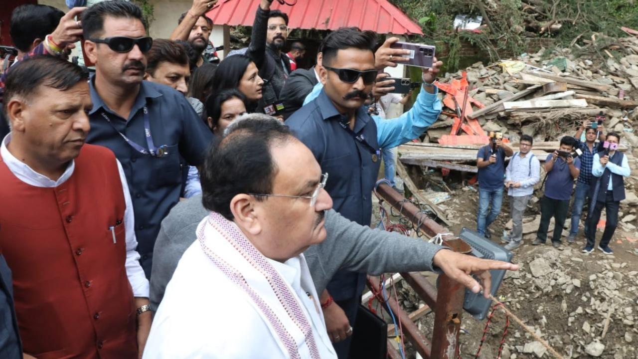 JP Nadda expressed the Union government's commitment to offering substantial assistance to Himachal Pradesh in view of the unprecedented loss. I&B minister Anurag Thakur and Leader of Opposition Jai Ram Thakur also provided their insights during the meeting