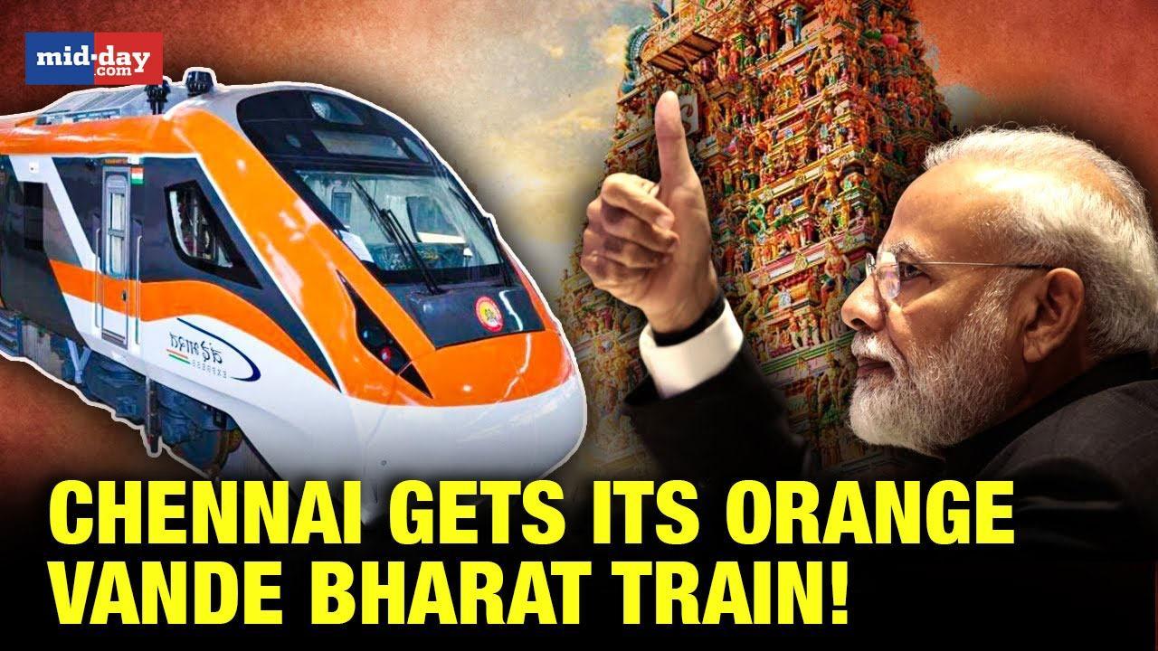 New orange Vande Bharat hits tracks in Chennai