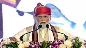 Prime Minister Narendra Modi conferred with the Lokmanya Tilak National Award in Pune Tuesday Aug. 1 2023. Photo PMIndia website