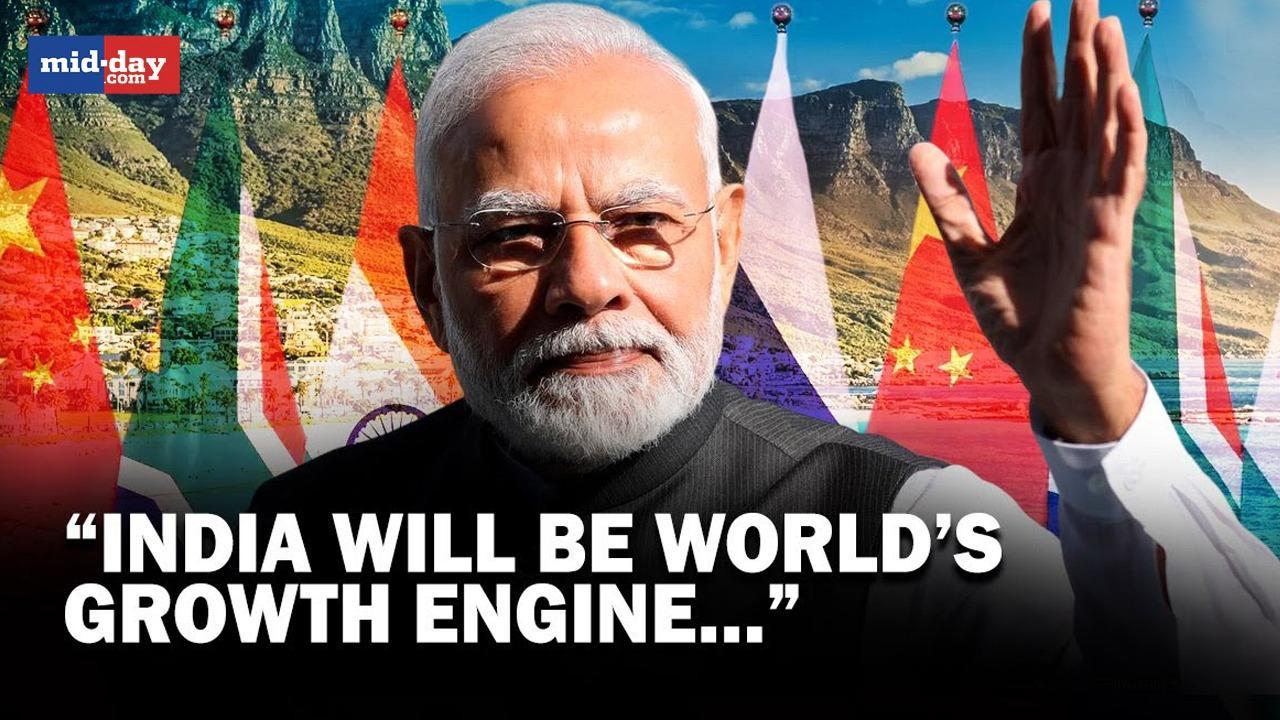 BRICS Summit 2023: PM Modi addresses summit, calls India 'global growth engine'
