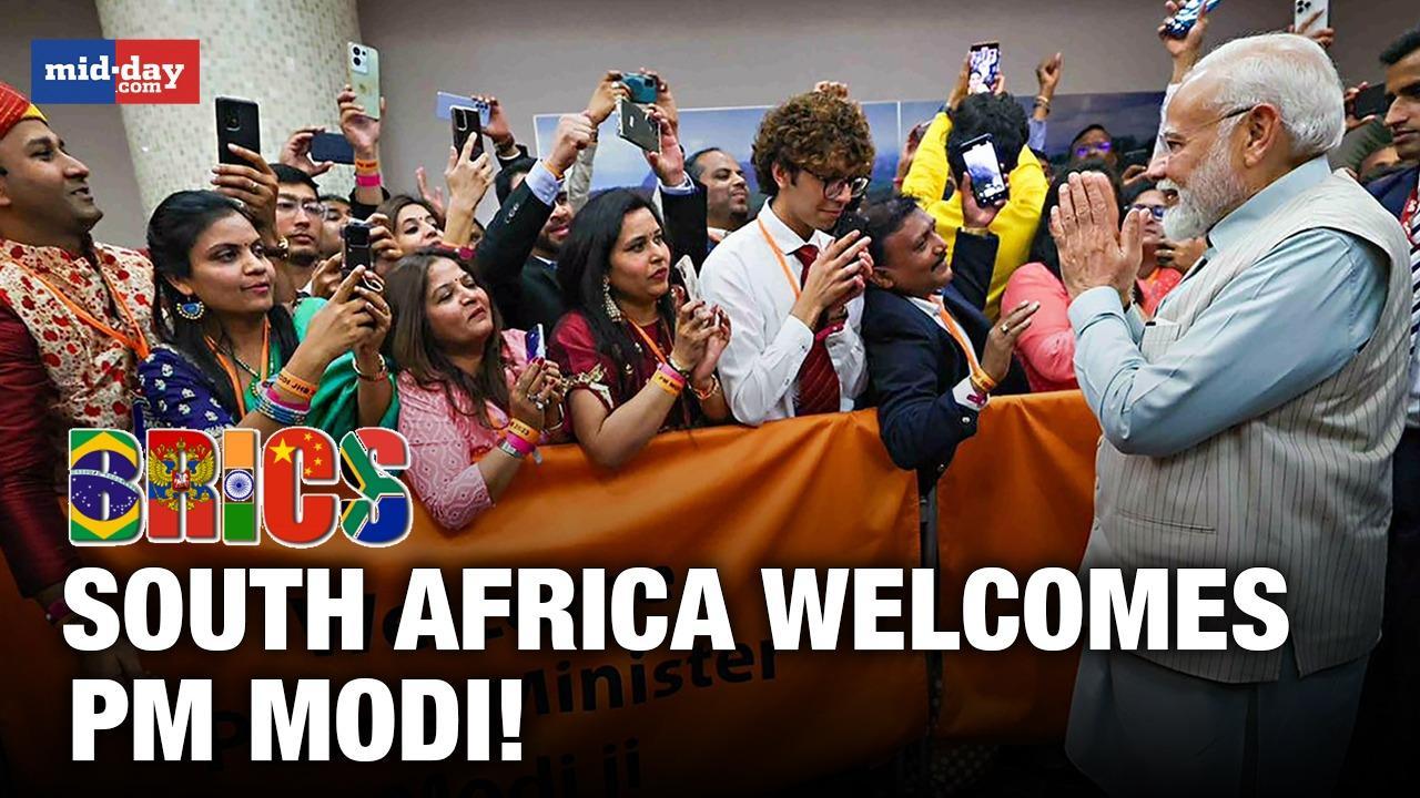 BRICS Summit 2023: PM Modi receives huge welcome in South Africa 