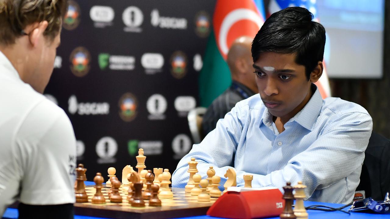 Replying to @High IQ Chess Vishy Anand vs Praggnanandhaa Part 1 #chess