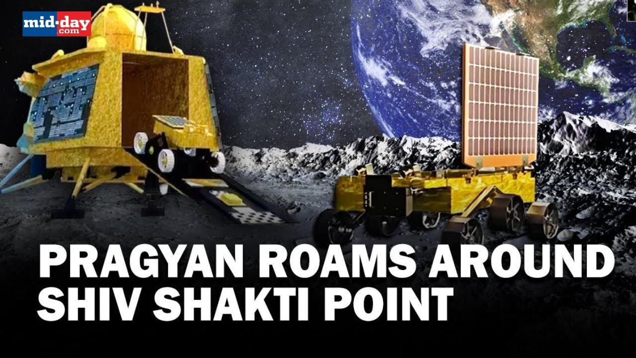 Chandrayaan-3: Watch visuals of Pragyan rover roaming around ‘Shiv Shakti’ point