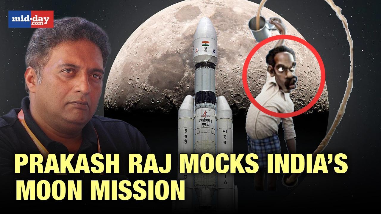 Chandrayaan-3|Prakash Raj faces huge backlash for insulting moon mission 